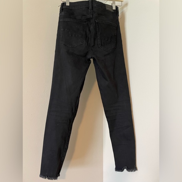 American Eagle Outfitters Black Super Hi-rise Jegging Crop - Picture 2 of 4